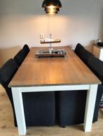 Te koop.Eettafel met 6 stoelen en salontafel., Huis en Inrichting, Tafels | Salontafels, Gebruikt, 50 tot 75 cm, 200 cm of meer