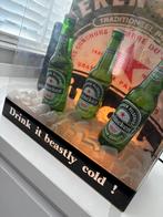 Heineken lichtbak / reclame lamp, Verzenden, Zo goed als nieuw, Lichtbak of (neon) lamp
