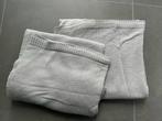 Ledikant dekens Jolein 2x grijs tweeling, Gebruikt, Ophalen of Verzenden, Box, Bedje of Wieg