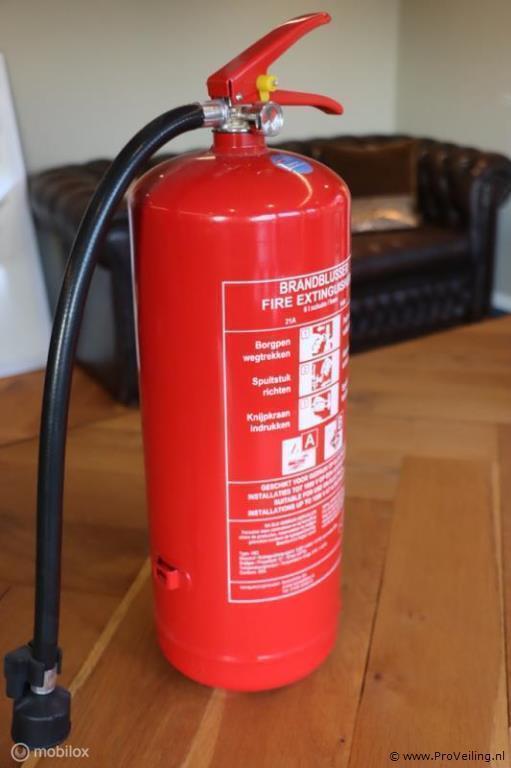 Online Veiling: Arbo centrum brandblusser, 6ltr schuim, Huis en Inrichting, Brandblussers en Brandkasten, Gebruikt