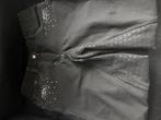 Rijbroek zwart met gouden glitters erin en strass steentjes, Ophalen of Verzenden, Zo goed als nieuw, Dressuur, Onderkleding