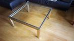 Retro vintage Pierre Vandel Paris bijzet & salontafel, Ophalen, 50 tot 100 cm, 50 tot 100 cm, Glas