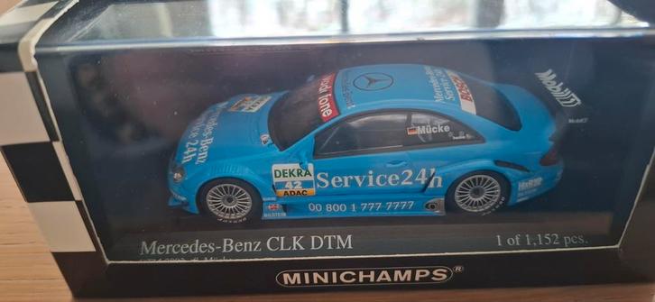 Mercedes CLK DTM Minichamps - Zeldzaam!, Hobby en Vrije tijd, Modelauto's | 1:43, Zo goed als nieuw, Auto, MiniChamps, Ophalen of Verzenden