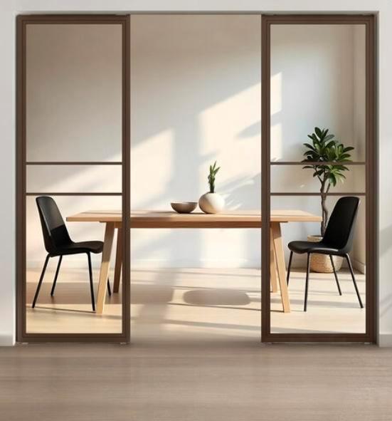 Glazen paneel - Brons - 215x45 cm - Nieuw, Doe-het-zelf en Verbouw, Deuren en Horren, Nieuw, Overige typen, 215 cm of meer, Minder dan 80 cm