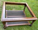 Houten salontafel salon tafel zonder glasplaat 105x105, Huis en Inrichting, Ophalen of Verzenden, Zo goed als nieuw