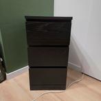 Ikea Malm ladekast zwartbruin - 3 lades, Huis en Inrichting, Kasten | Ladekasten, Ophalen, Zo goed als nieuw
