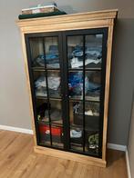 Vitrinekast met zwarte deurtjes, Huis en Inrichting, Ophalen, Gebruikt, 100 tot 150 cm, 50 tot 100 cm