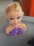 Poppenhoofd met blond haar, Ophalen of Verzenden, Zo goed als nieuw, Barbie
