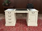 Klassiek Engels bureau wit #585, Huis en Inrichting, Bureaus, Ophalen of Verzenden, Zo goed als nieuw, Bureau