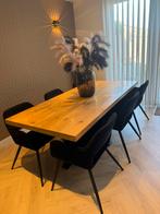 Mooie massieve eiken eettafel 210*100cm, Huis en Inrichting, Tafels | Eettafels, Ophalen, Gebruikt, 100 tot 150 cm, Eikenhout