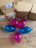 Anna nina blue fuchsia twirl ornament kerst glas kerstbal, Diversen, Kerst, Ophalen of Verzenden, Nieuw