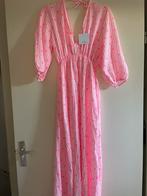 Fijne luchtige jurk roze met print One Size, Kleding | Dames, Jurken, Maat 42/44 (L), Nieuw, Ophalen of Verzenden, Roze