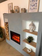 Electrische haard met kast erom heen., Ophalen, Zo goed als nieuw, Vrijstaande haard, Elektrische haard