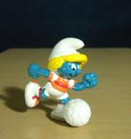 Voetbal Smurfin - Voetbalsmurfin 20163 - NIEUW, Verzamelen, Smurfen, Nieuw, Smurfin, Ophalen of Verzenden, Poppetje, Figuurtje of Knuffel