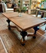 Antieke massief eikenhouten tafel, eettafel landelijk wonen