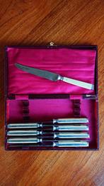 Antiek messen set in doos Sannajust Vichy Frankrijk, Ophalen of Verzenden