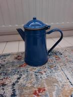 Mooie blauwe emaille kan, Ophalen of Verzenden