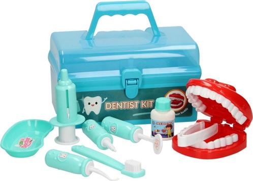 Johntoy Tandarts Speelset In Koffer 10-delig Blauw, Kinderen en Baby's, Speelgoed | Educatief en Creatief, Nieuw, Ophalen of Verzenden