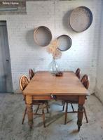 Antieke tafel Engels wing out slinger coulissen verlengbaar, Antiek en Kunst, Antiek | Meubels | Tafels, Ophalen of Verzenden