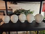 Bol lamp glas kappen, Ophalen of Verzenden, Gebruikt, Rond, Minder dan 25 cm