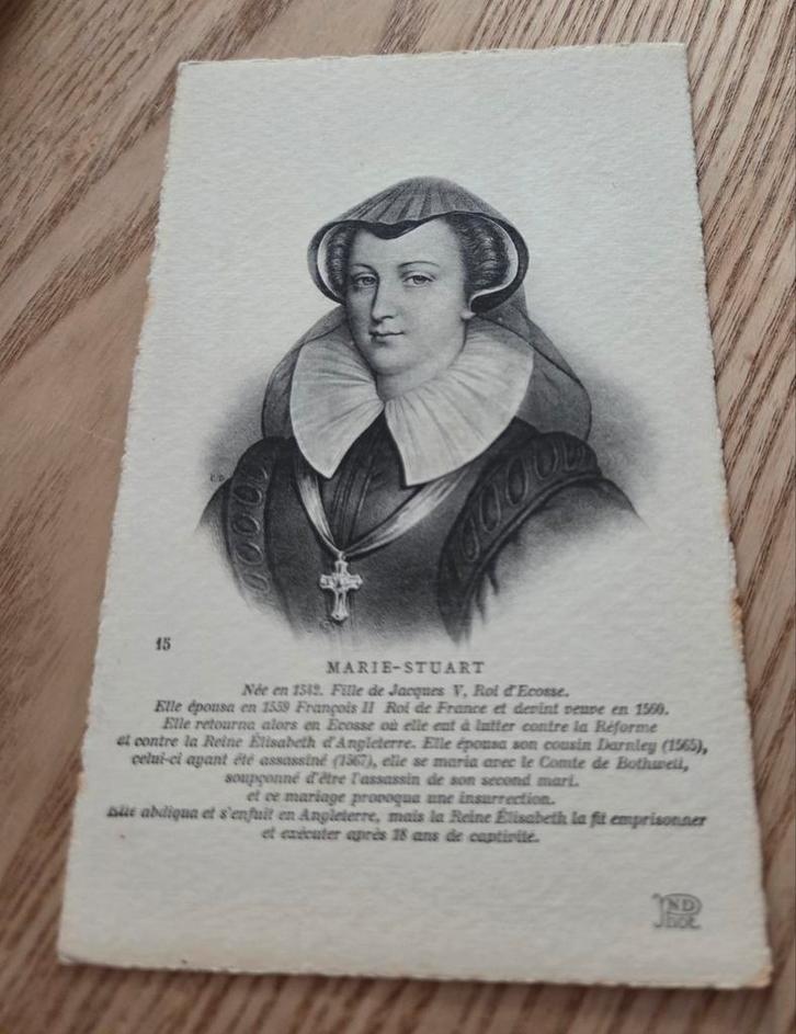 Mary, Queen of Scots (1542–1587) - Mary Stuart, Verzamelen, Ansichtkaarten | Themakaarten, Ongelopen, Voor 1920, Overige thema's