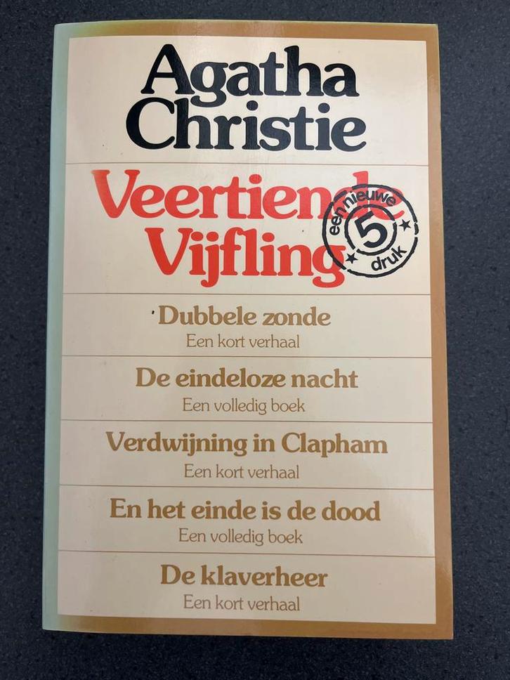 Agatha Christie - Veertien Vijfling, Boeken, Detectives, Gelezen, Ophalen of Verzenden