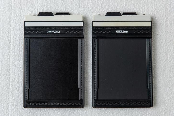 Vlakfilm cassettes 4x5' Fidelity Elite, Audio, Tv en Foto, Fotocamera's Analoog, Zo goed als nieuw, Compact, Overige Merken, Ophalen of Verzenden