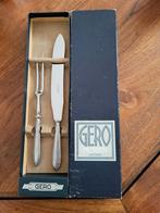 Gero vleesmes en vork. mes 29cm vork 24cm, Ophalen of Verzenden, Zo goed als nieuw, Rvs of Chroom