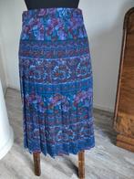 Vintage plisse rok, Kleding | Dames, Rokken, Maat 38/40 (M), Blauw, Ophalen of Verzenden, Zo goed als nieuw