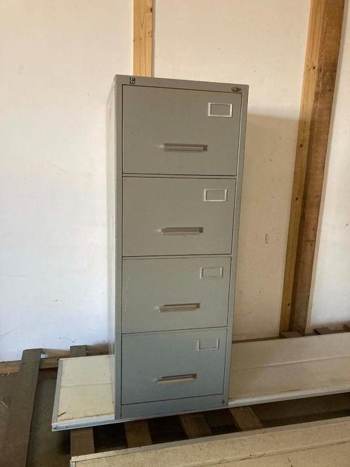 Gispen archiefkast grijs 4 laden, Huis en Inrichting, Kasten | Ladekasten, Gebruikt, Minder dan 100 cm, 50 tot 100 cm, 25 tot 50 cm