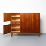Vintage Deense kast ontworpen door Børge Mogensen, Ophalen, Gebruikt, 150 tot 200 cm, Teakhout