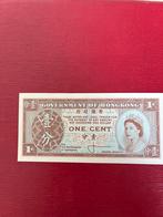 Hong Kong 1 Cent Bankbiljet unc 1961, Ophalen of Verzenden, Los biljet