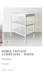 NIEUW WOODIES; LUIERTAFEL en WIEGJE NOBLE., Kinderen en Baby's, Babywiegjes en Ledikanten, Ophalen, Nieuw, Wieg