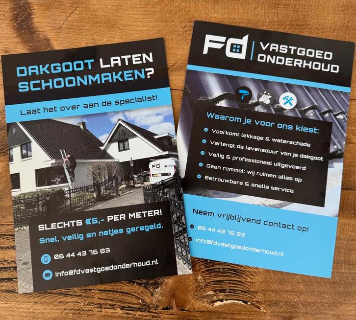 Dakgoten schoonmaken, Diensten en Vakmensen, Aannemers, Nieuwbouw of Opbouw, Onderhoud of Restauratie, Verbouw of Aanbouw, Garantie