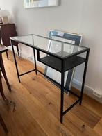 Ikea vittsjo sidetable / laptop tafel, Glas, 25 tot 50 cm, 100 tot 150 cm, Industrieel