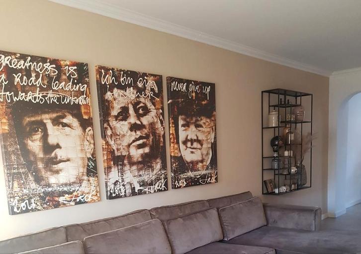 Jacks Art – Churchill, Kennedy & De Gaulle, Antiek en Kunst, Kunst | Schilderijen | Modern, Ophalen