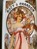 Moët & Chandon. Alphons Mucha. Limited blik Champagnefles., Verzamelen, Ophalen of Verzenden, Zo goed als nieuw, Frankrijk, Overige typen