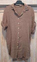 Nieuwe Bruine en Blauwe Linnen jurken Perla Nera mt L, Kleding | Dames, Jurken, Maat 38/40 (M), Blauw, Nieuw, Ophalen of Verzenden