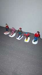 Heel veel Lemax kerstdorp figuren skidorp ski thema, Diversen, Kerst, Ophalen of Verzenden