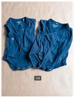 2 blauwe rompers zonder mouwen Maat 44 h3, Nacht- of Onderkleding, Jongetje of Meisje, Onbekend, Ophalen of Verzenden