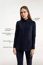Studio anneloes poppy blouse XXL donkerblauw travelstof, Blauw, Maat 46/48 (XL) of groter, Ophalen of Verzenden, Zo goed als nieuw