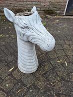 zebra bloempot polyester gebruikt hoog zie foto, Tuin en Terras, Bloempotten, Ophalen, Overige materialen, Gebruikt, Rond