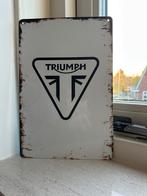 Prachtig vintage bord van Triumph 20x30, Ophalen of Verzenden, Zo goed als nieuw, Reclamebord