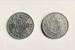 2 keer half crown 1950 en 1955 George VI en Elizabeth II, Verzenden, Overige landen