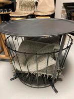 Salontafel/ draadmand/ bijzettafeltje, Ophalen, 50 tot 100 cm, Rond, Zo goed als nieuw