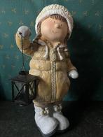 Kerst Stenen pop met lantaarn Kerst, Ophalen of Verzenden