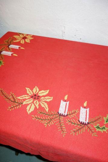 mid-century scandinavische kersttafelkleed * katoen beschikbaar voor biedingen