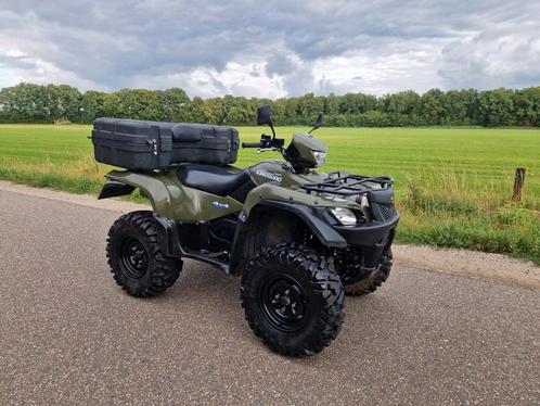 Suzuki kingquad 750i 4x4 met auto kenteken, Motoren, Quads en Trikes, 1 cilinder, Ophalen
