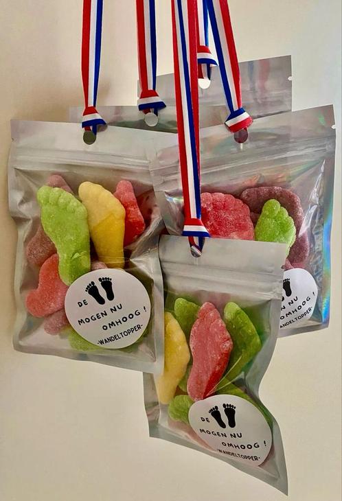 Nijmeegse Vierdaagse Gesuikerde Voetjes Zakje Glutenvrij, Hobby en Vrije tijd, Feestartikelen, Nieuw, Ophalen of Verzenden