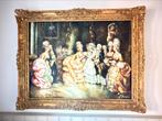 Gesigneerde olieverf schilderij met oude kader van 130x100cm, Ophalen